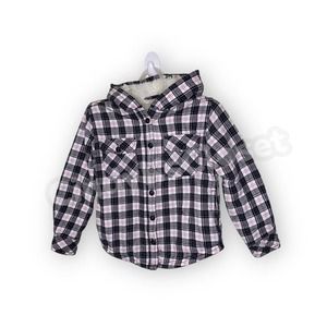 EUC Boston Traders Checkered Girl's Coat Jacket XS/CH 5/6